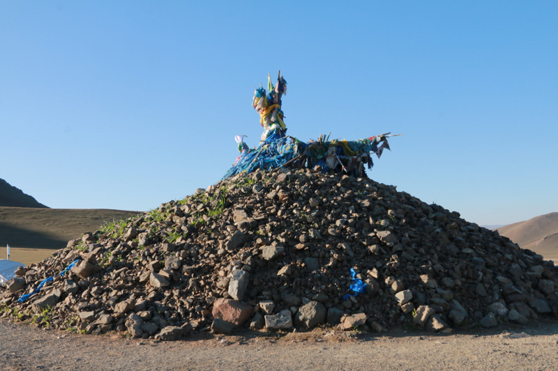 The Mongolian shaman's pile of rocks