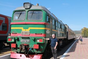 The engine that pulled us from Irkutsk to Ulaanbaator