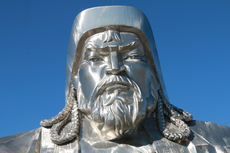 Close up on Genghis