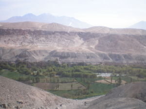 Valley before Arequipa