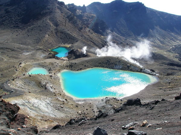 Lakes next to the volcano