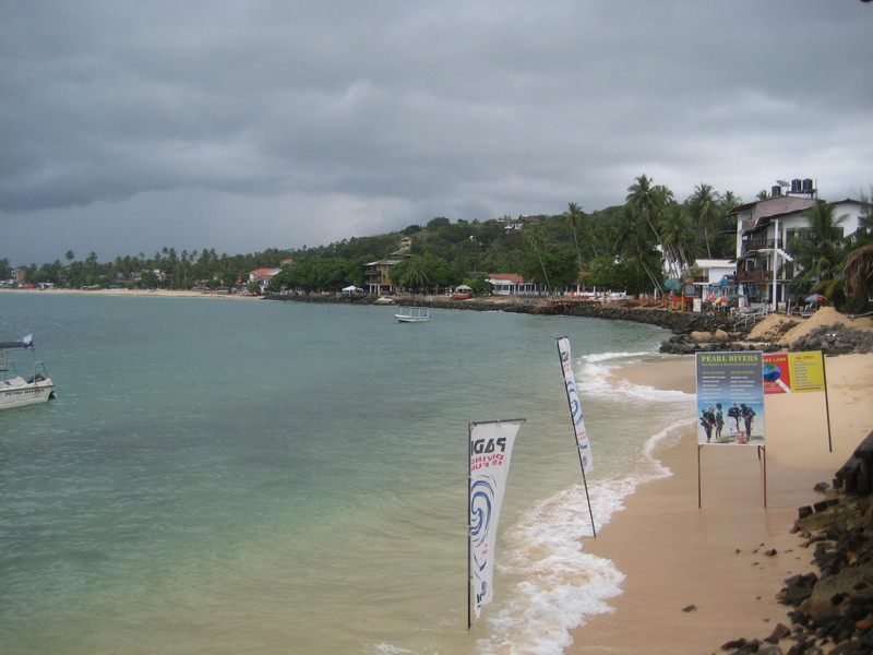 View from the dive shop - Unawatuna
