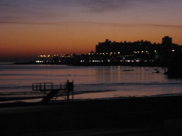 Montevideo beim Sonnenuntergang