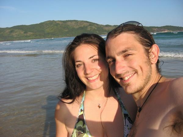 Wir am schoensten Strand von Ihla Grande