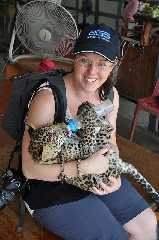 Nat Feeds a Baby Leopard!