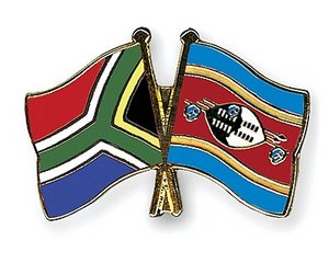 Flags of South Africa and Swaziland