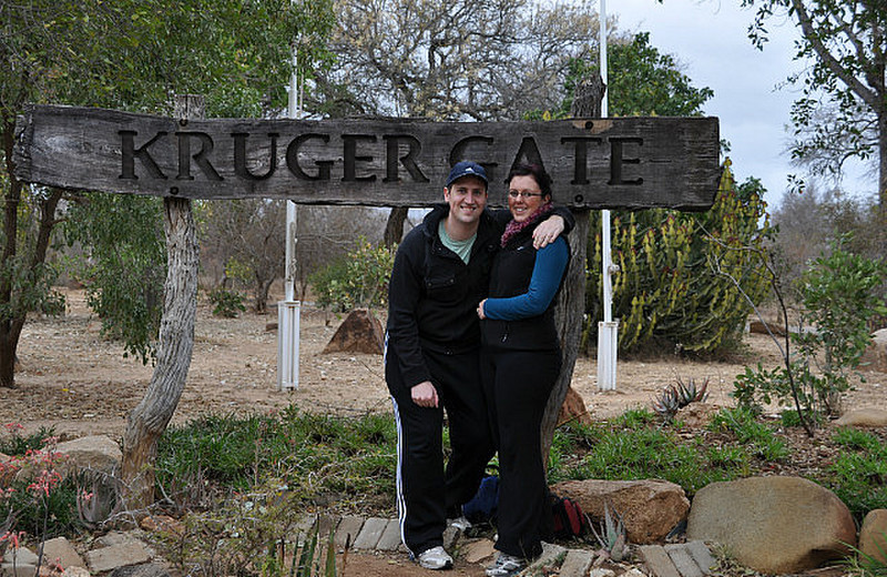 Nat &amp; I at the Kruger Gate