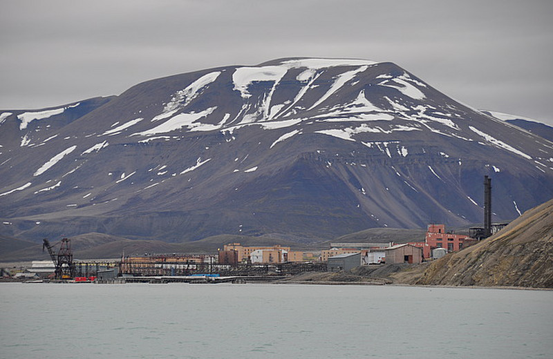 First view of Pyramiden