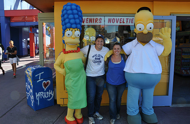 The Simpsons and Kris and Nat