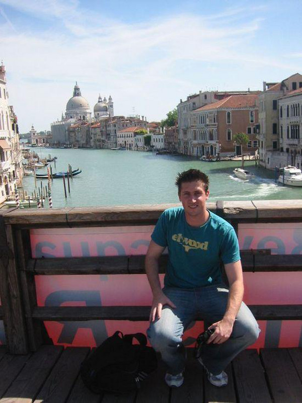 Me over the Grand Canal