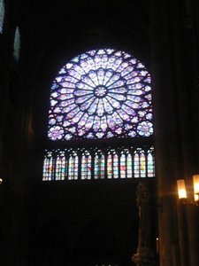 Notre dame Stain Glass window
