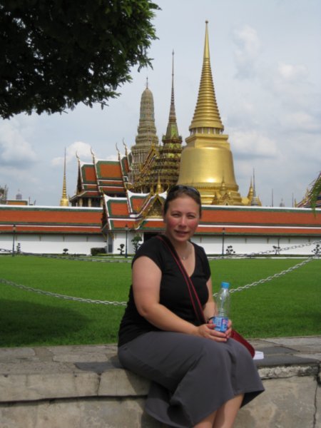 Sally in Front of the Grand Palace