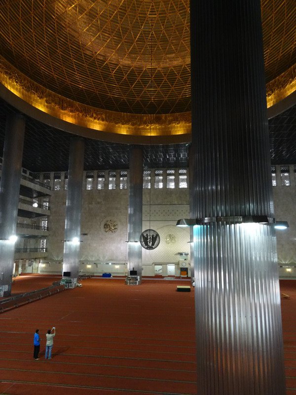 Inside Istiqlal Mosque