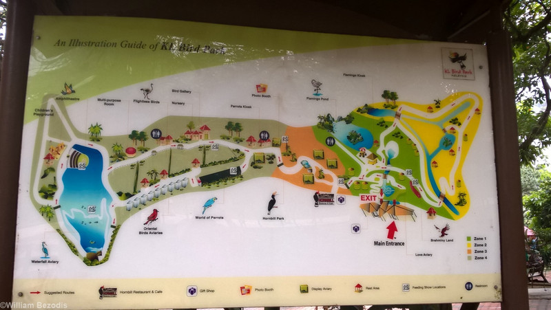 KL Bird Park Map