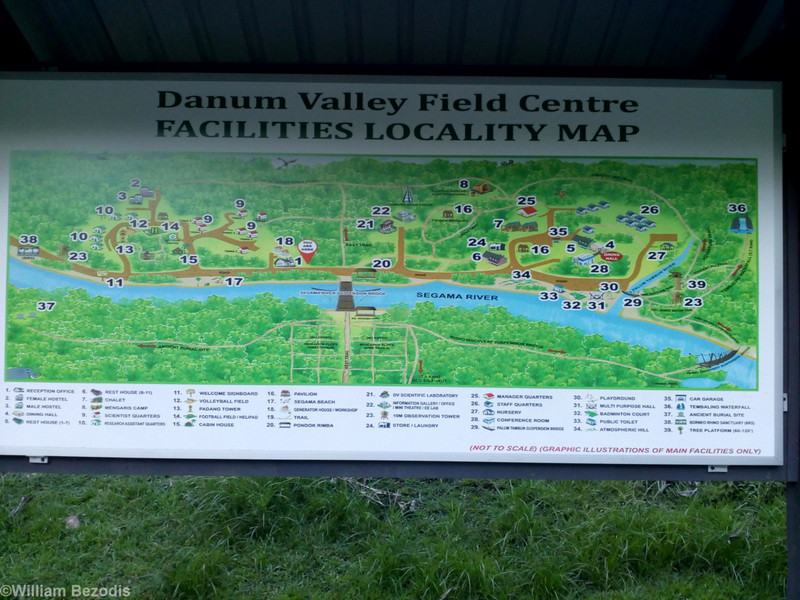 Danum Valley Field Centre Map
