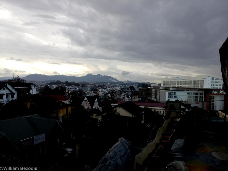 View of Dalat and Mount Lang Biang from Crazy House