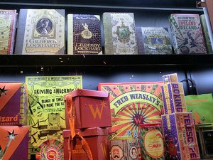 Various books, and some of Weasley&#39;s Wizarding Whe