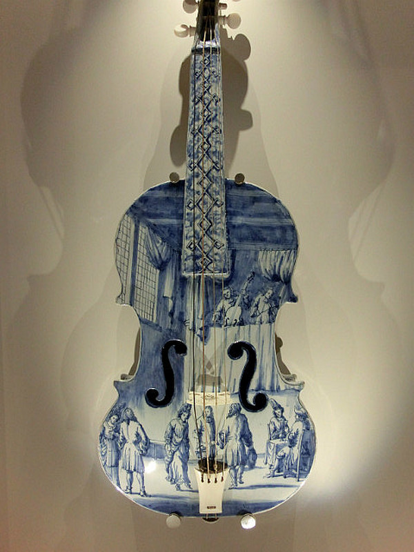 Beautiful ceramic violin