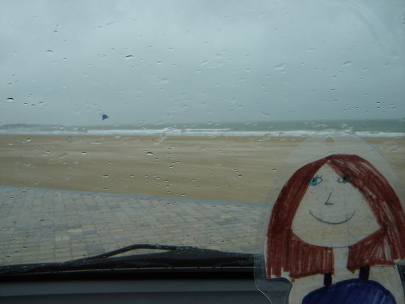 Sally sees the beach