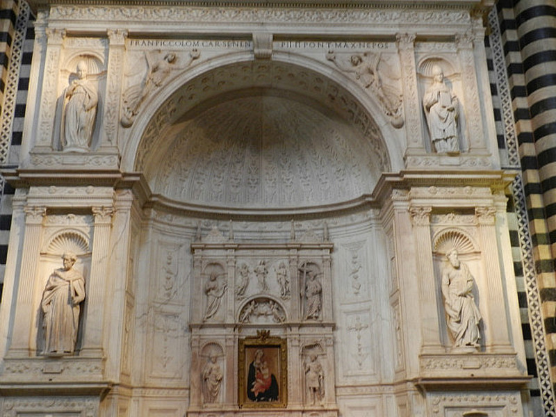 Partially finished altar by Michelangelo
