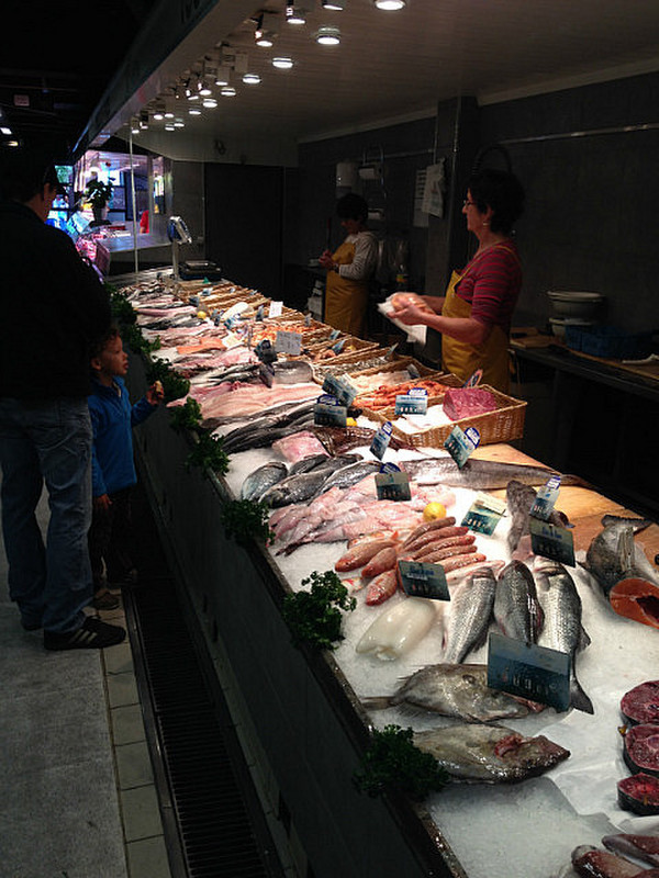 Fish stand at the market, Les Halles