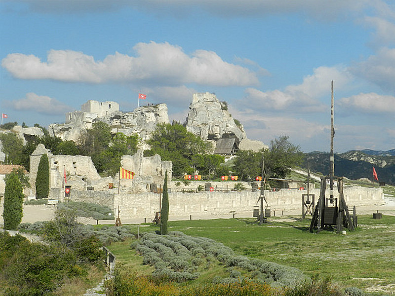 Part of castle ruins at Les Baux