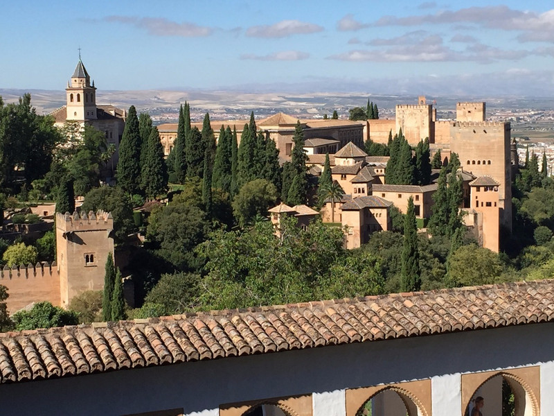 The view inside the Alhambra