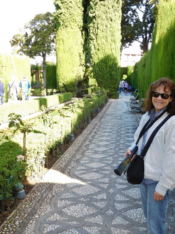 Sharon in Generalife Gardens
