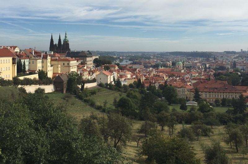 Prague Castle and the city below