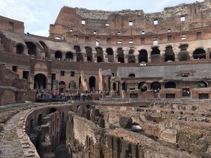A look beneath the Colosseum floor