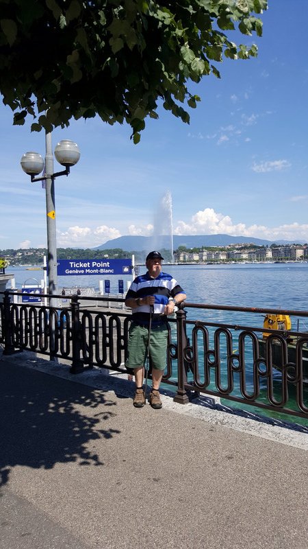 Wayne at Lake Geneva, Switzerland