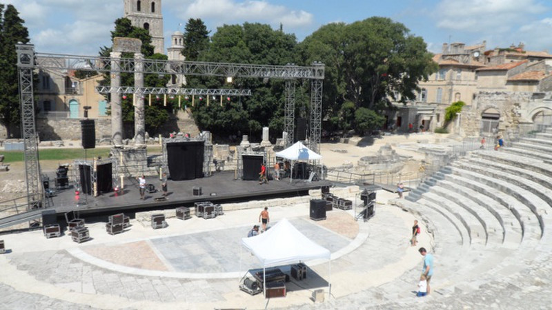 Stage, classical theatre, Arles