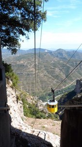 Cable car at Montserrat