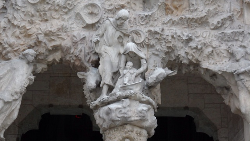 Detail, Nativity Facade, Sagrada Familia