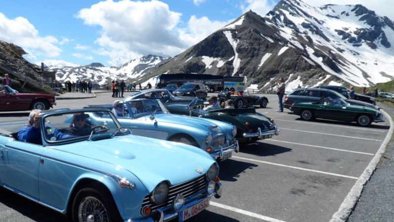Classic cars at Edelweiss-Spitz
