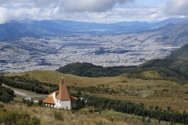Quito views up top of Teleferiqo