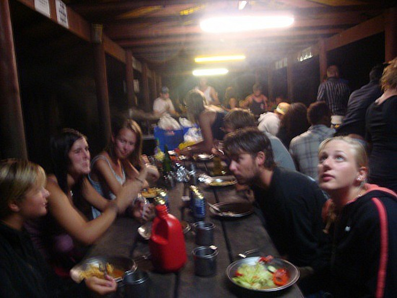 Dinner at base Camp