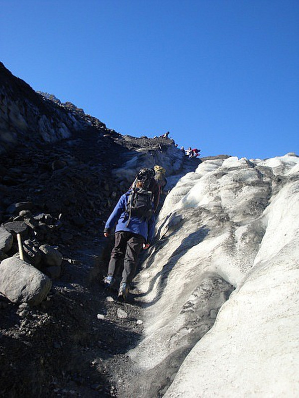 First steps on the glacier