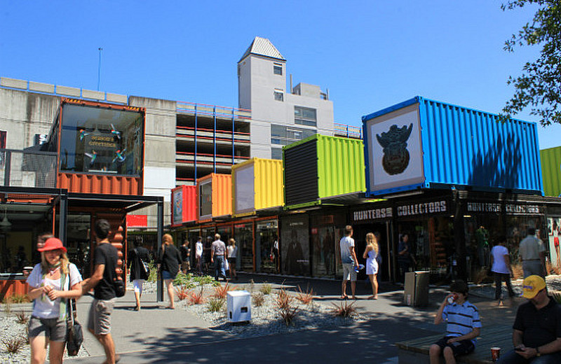 New And Temporary Shops In Downtown Christchurch
