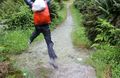 Jumping A Water Logged Path