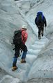 Climbing Man Made Ice Stairs
