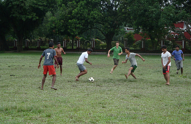 Playing Football