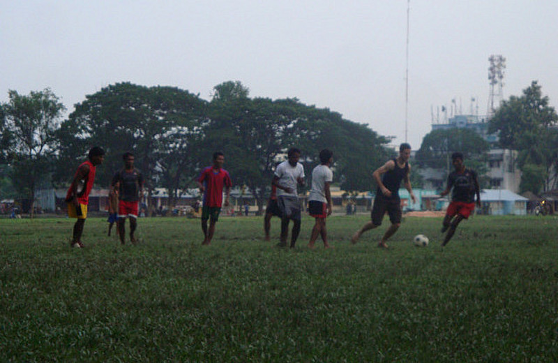 Playing Football