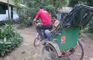 Driving The Rickshaw