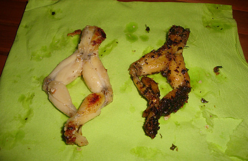 Cooked Frogs Legs