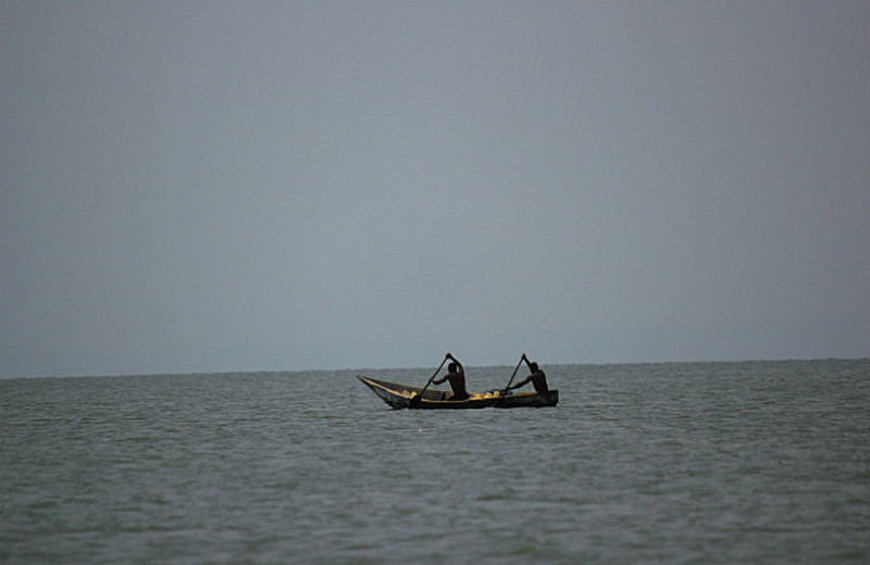 Fishermen On Lake Edward
