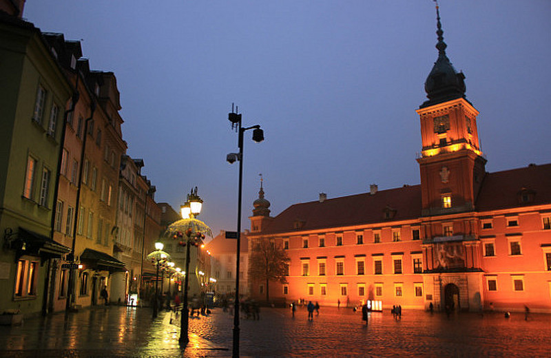 Old Town Square At Night