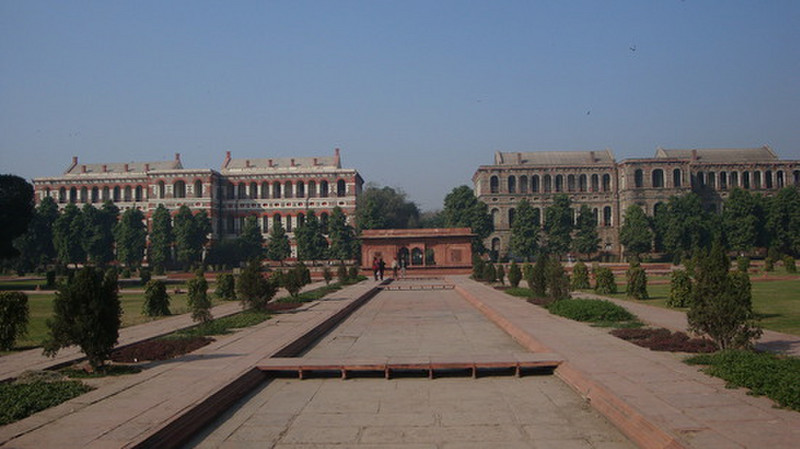 Front view of the buildings