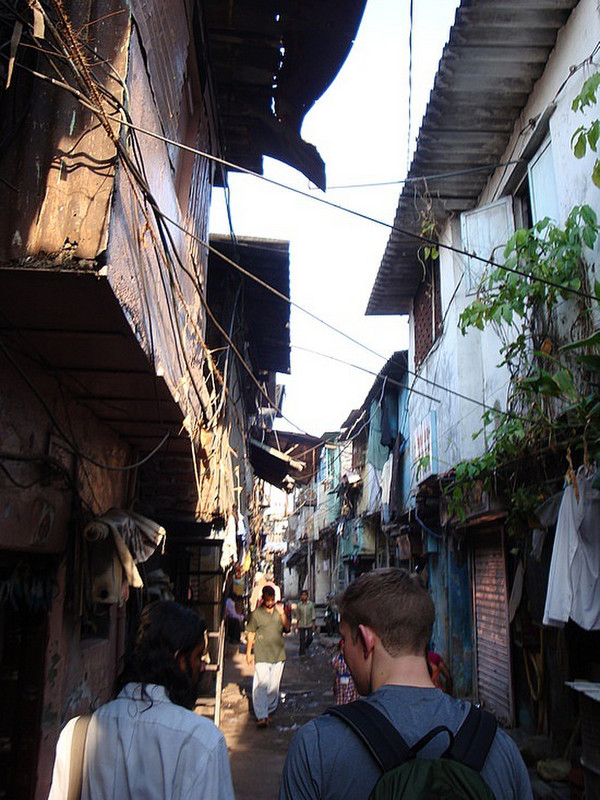 Walking down the small alley ways
