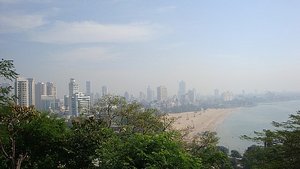 View of Mumbai and Chowpatty Beach